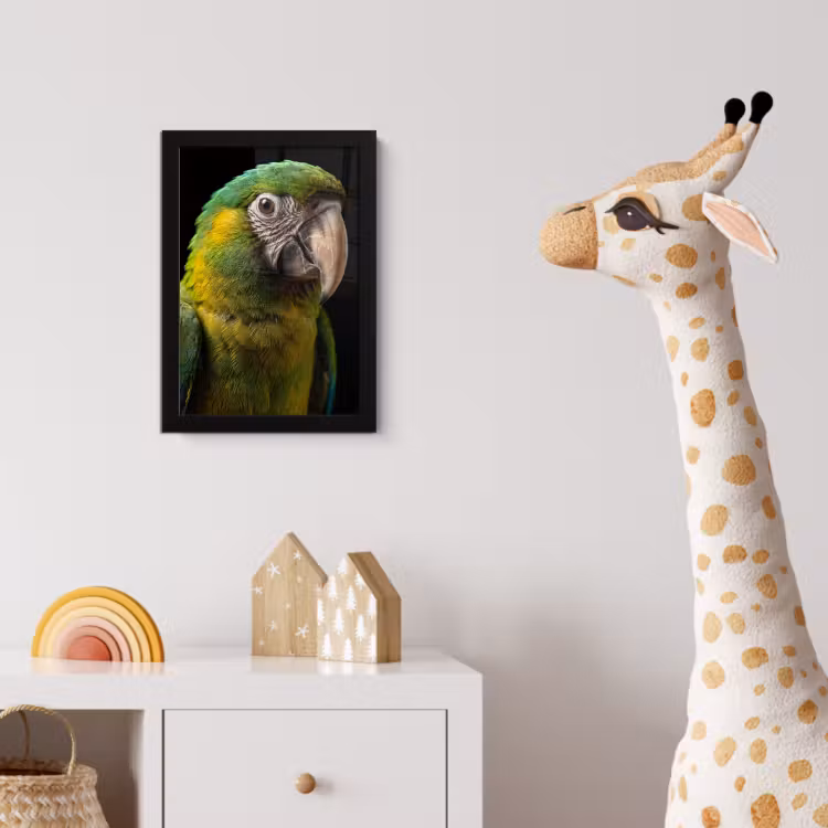 Ara - Portret - Groen fotolijst zwart zonder passe partout klein -usfeer4_kinderkamer