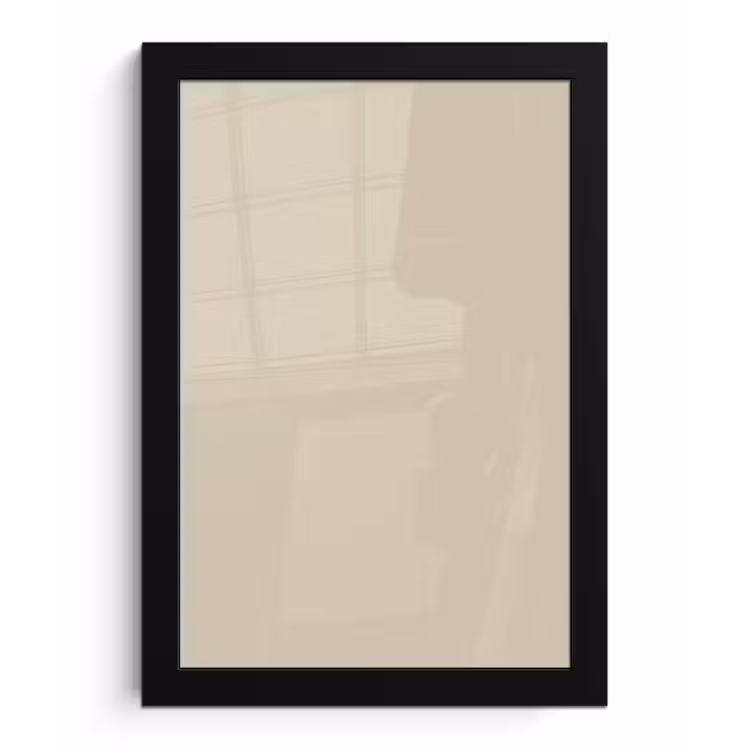 Baked - Biscuit - Nude fotolijst zwart zonder passe partout klein 224 -3d