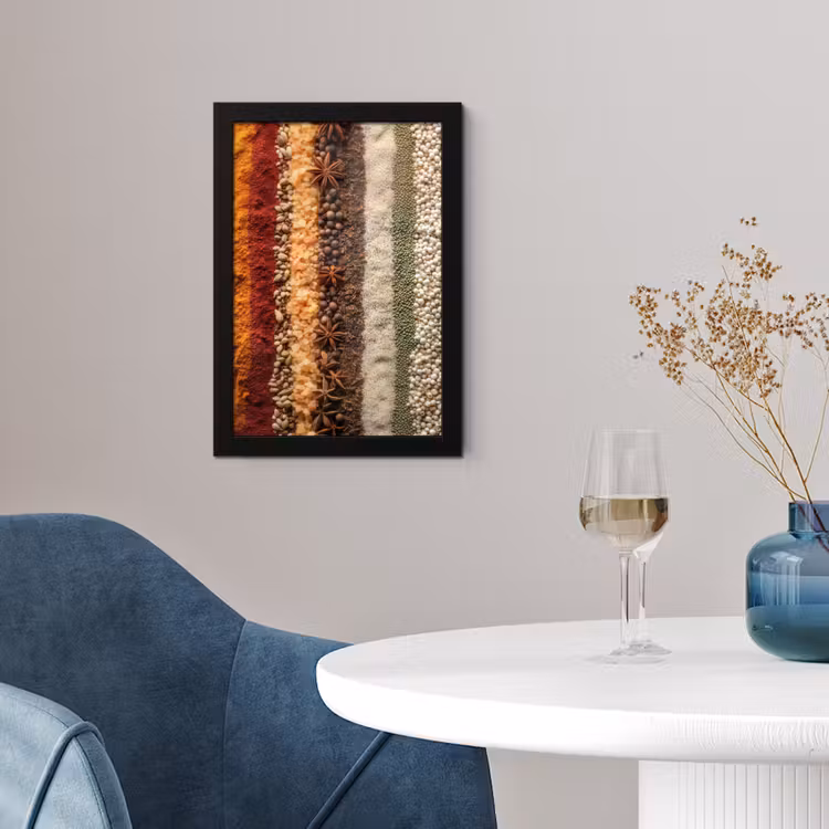 Banen - Verticaal - Kruiden - Variatie fotolijst zwart zonder passe partout klein -sfeer4