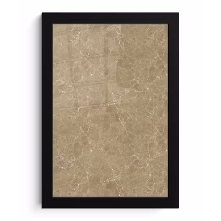 Beige - Marmer - Witte aders fotolijst zwart zonder passe partout klein 224 -3d
