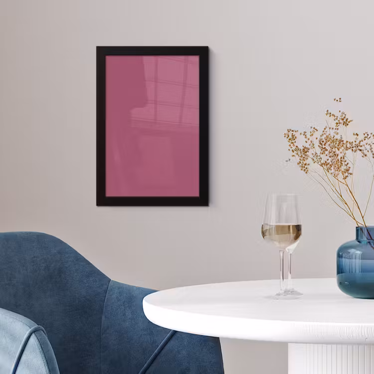 Berry - Roze -Pink fotolijst zwart zonder passe partout klein 224 -sfeer4