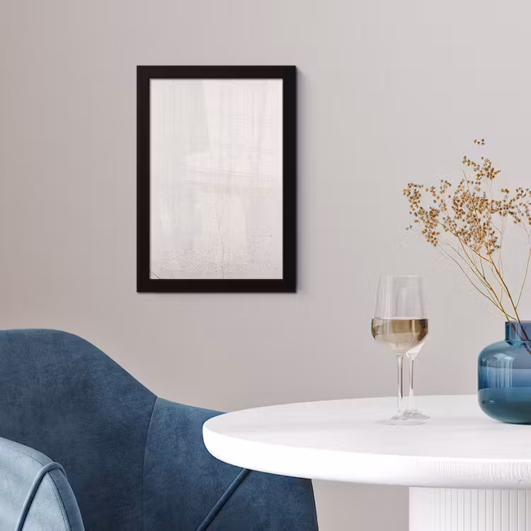 Beton - Muur - Wit fotolijst zwart zonder passe partout klein -sfeer4
