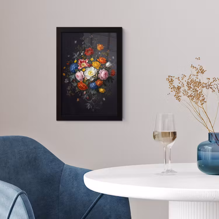 Bloemen - Boeket - Klassiek - Kleurrijk - Natuur fotolijst zwart zonder passe partout klein -sfeer4