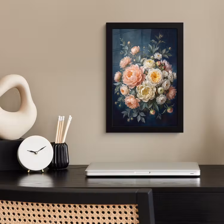 Bloemen - Boeket - Natuur - Klassiek - Kleurrijk fotolijst zwart zonder passe partout klein -sfeer1