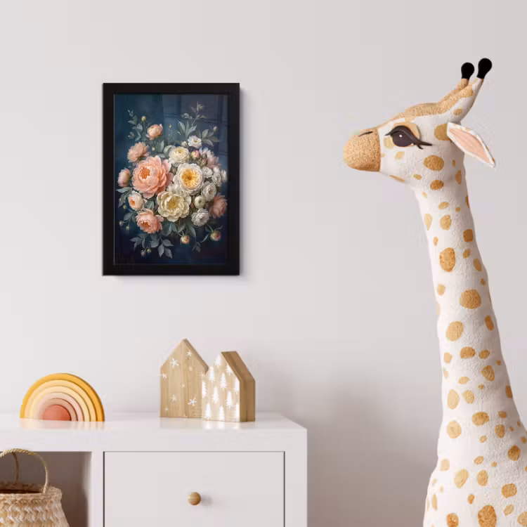 Bloemen - Boeket - Natuur - Klassiek - Kleurrijk fotolijst zwart zonder passe partout klein -usfeer4_kinderkamer