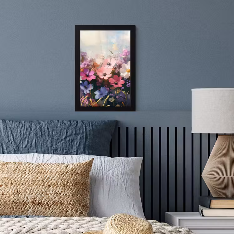 Bloemen - Kleurrijk - Bloei fotolijst zwart zonder passe partout klein -sfeer3