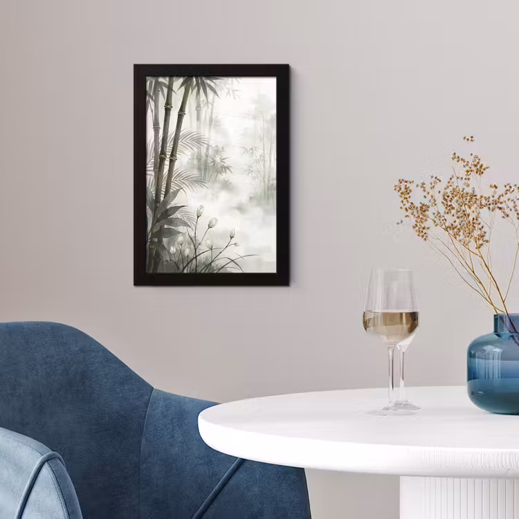 Bloemen - Knop - Tuin - Illustratie - Wit fotolijst zwart zonder passe partout klein -sfeer4