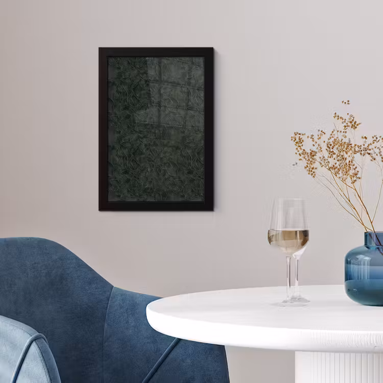 Bloemen - Lijnen - Groen fotolijst zwart zonder passe partout klein 224 -sfeer4