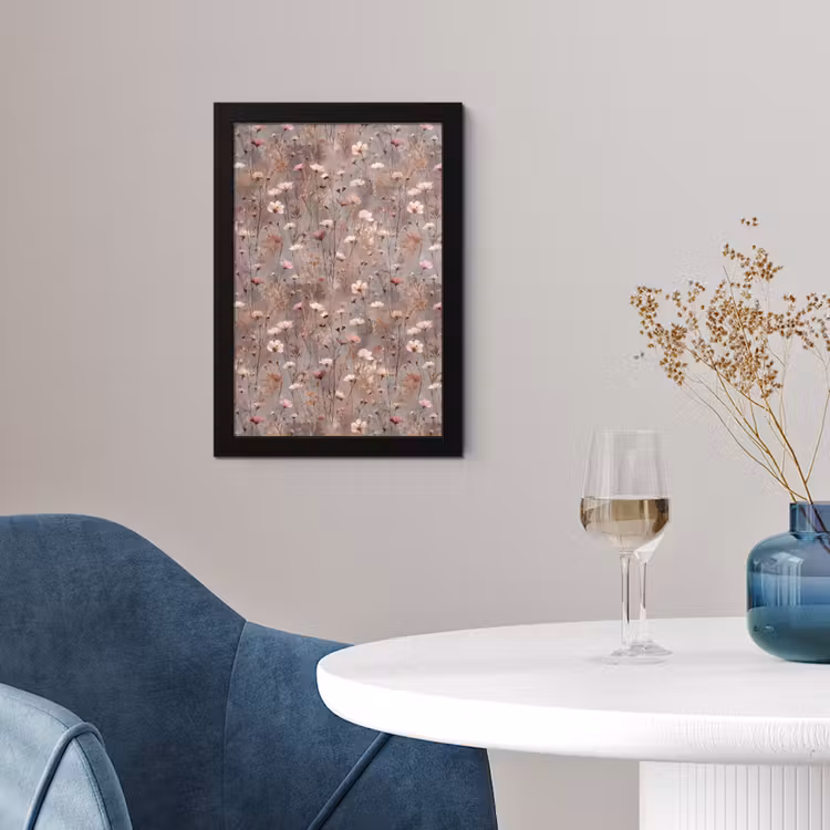 Bloemen - Wild - Pastel fotolijst zwart zonder passe partout klein 224 -sfeer4