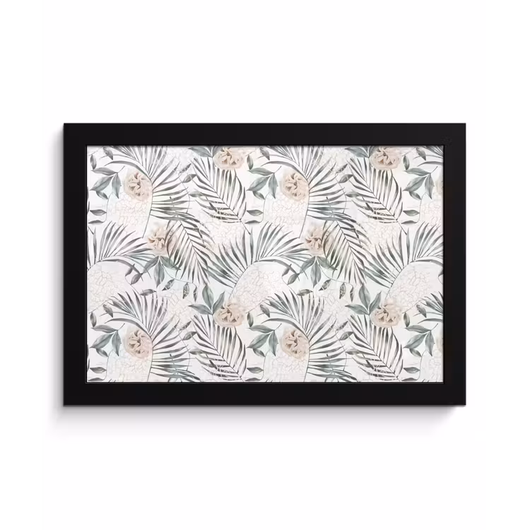 Bohemian - Bloemen - Bladeren - Jungle - Tropical fotolijst zwart zonder passe partout klein -3d