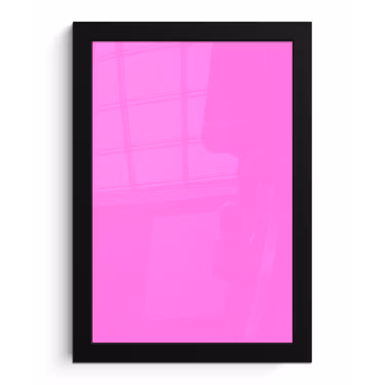 Bright - Orchid - Roze fotolijst zwart zonder passe partout klein 224 -3d