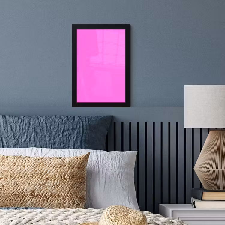Bright - Orchid - Roze fotolijst zwart zonder passe partout klein 224 -sfeer3