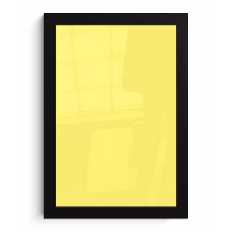 Buttery - Beige - Geel fotolijst zwart zonder passe partout klein 224 -3d