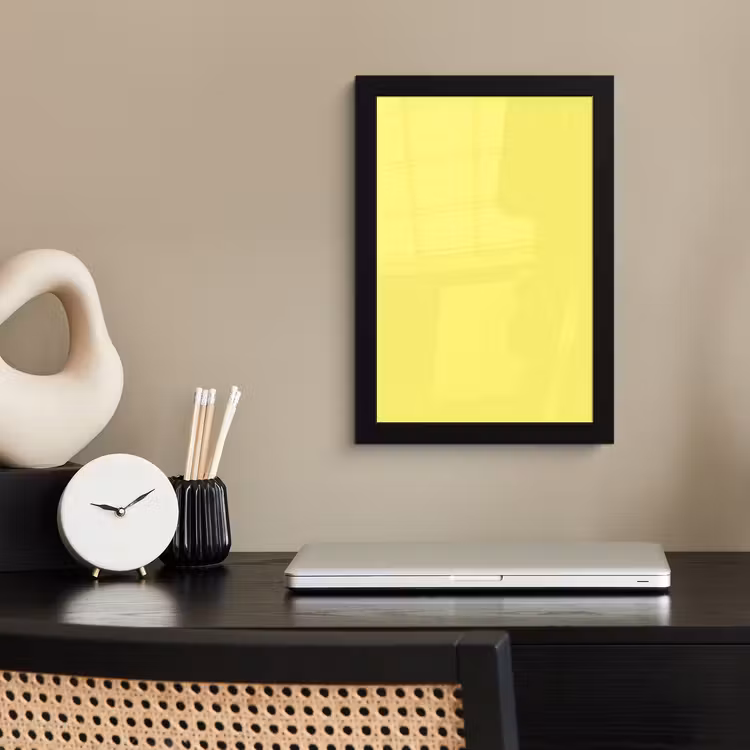 Buttery - Beige - Geel fotolijst zwart zonder passe partout klein 224 -sfeer1