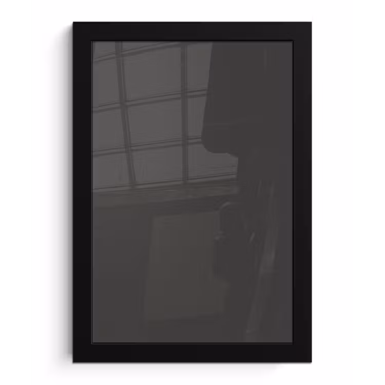 Charcoal - Grijs- Grey fotolijst zwart zonder passe partout klein 224 -3d