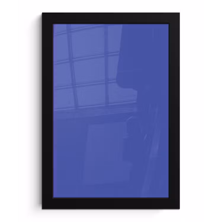 Chinese - Blue - Blauw fotolijst zwart zonder passe partout klein 224 -3d