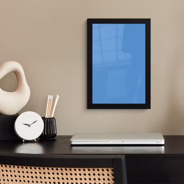 Cornflower - Blue - Blauw fotolijst zwart zonder passe partout klein 224 -sfeer1