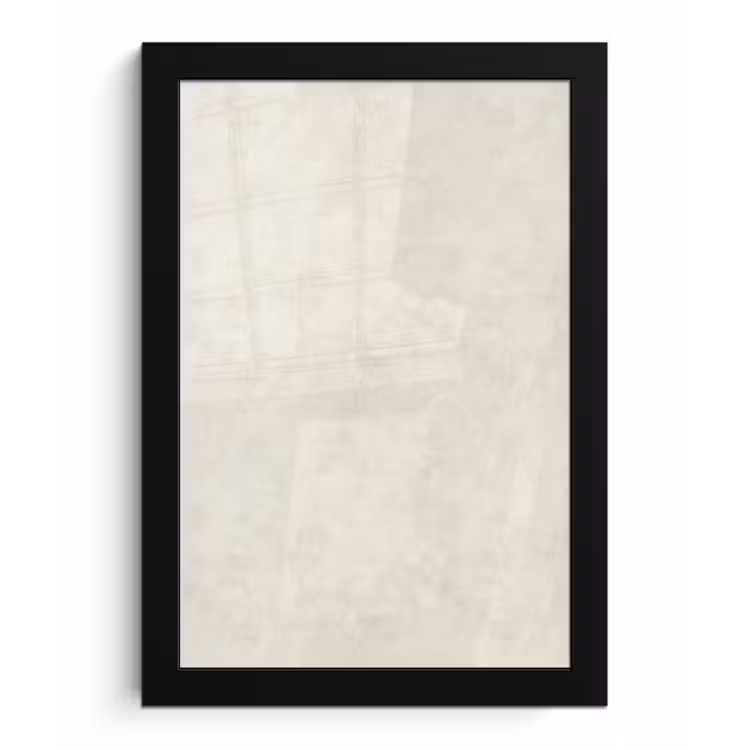 Crème - Egaal - Beton fotolijst zwart zonder passe partout klein 224 -3d