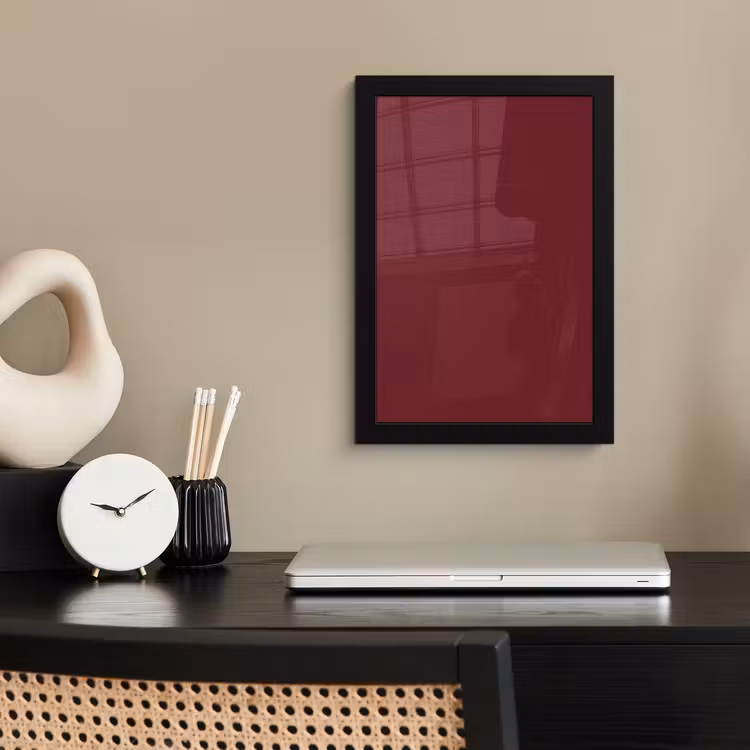 Dark - Garnet - Rood fotolijst zwart zonder passe partout klein 224 -sfeer1