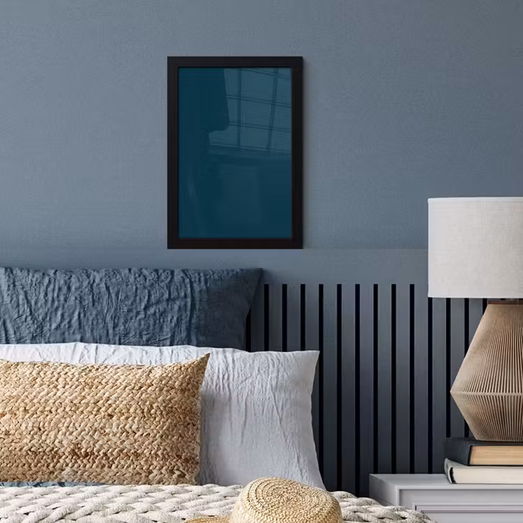 Dark - Indigo - Blauw fotolijst zwart zonder passe partout klein 224 -sfeer3