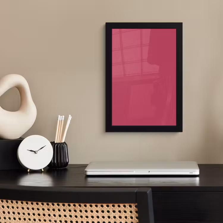 Deep - Berry - Rood fotolijst zwart zonder passe partout klein 224 -sfeer1