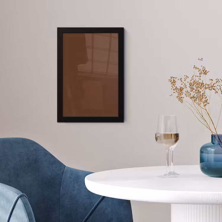 Deep - Clay - Brown - Bruin fotolijst zwart zonder passe partout klein 224 -sfeer4