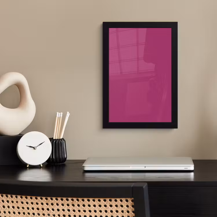 Deep - Magenta - Paars fotolijst zwart zonder passe partout klein 224 -sfeer1