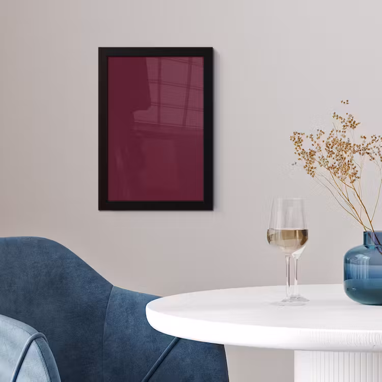 Deep - Plum - Paars fotolijst zwart zonder passe partout klein 224 -sfeer4