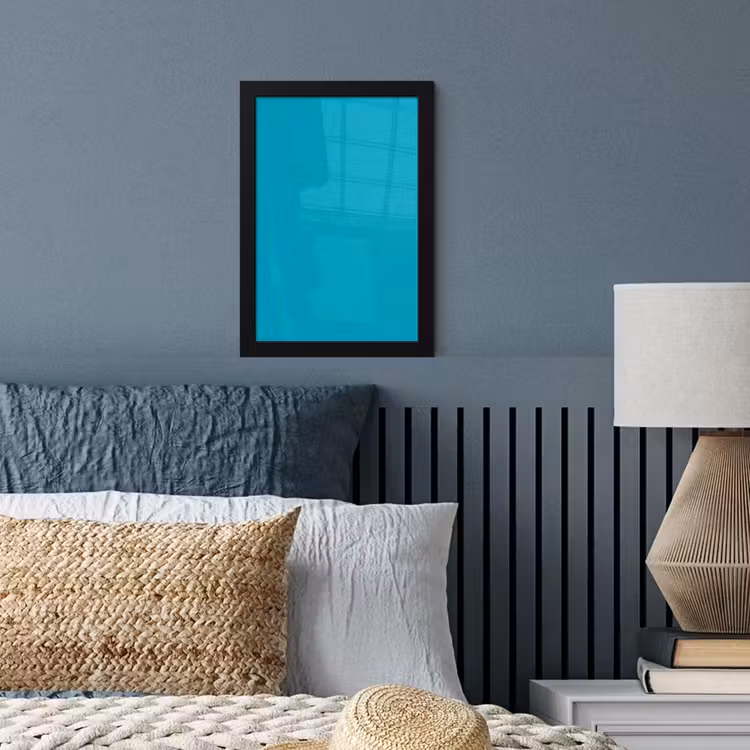 Deep - Turquoise - Turkoois fotolijst zwart zonder passe partout klein 224 -sfeer3