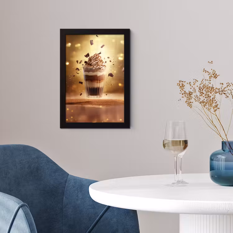 Dessert - Chocolade - Zoet - Eten fotolijst zwart zonder passe partout klein -sfeer4