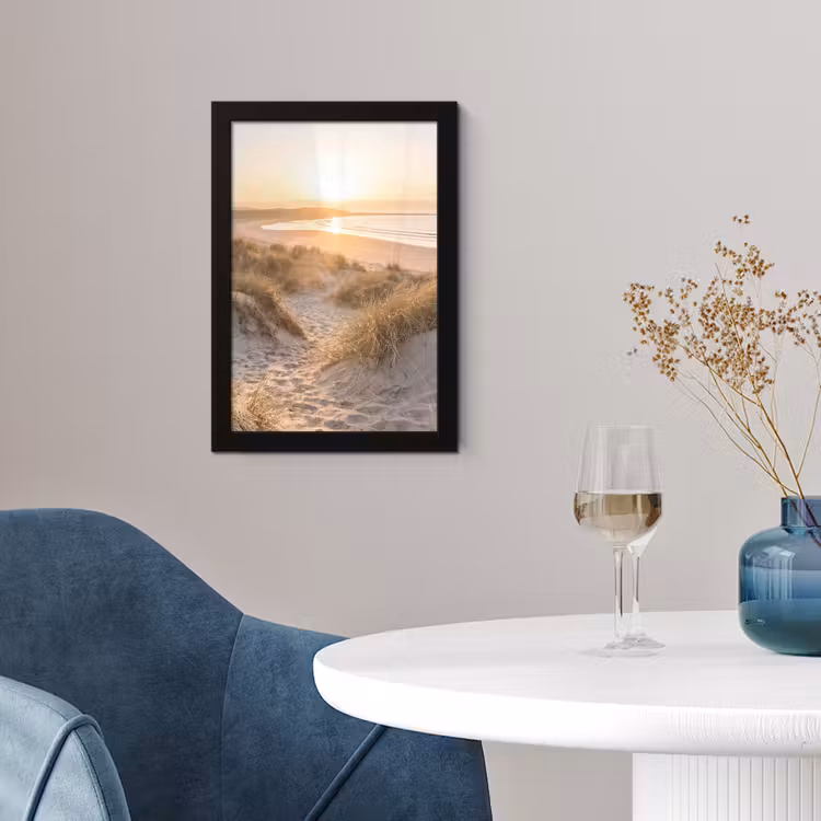 Duinen - Strand - Zee fotolijst zwart zonder passe partout klein -sfeer4