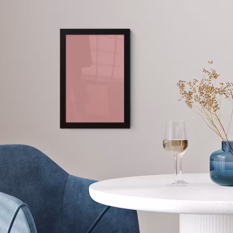 Dusty - Rose - Roze fotolijst zwart zonder passe partout klein 224 -sfeer4