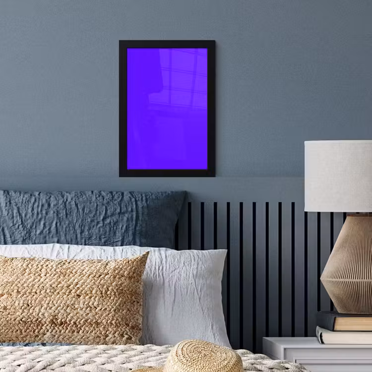 Electric - Indigo - Paars fotolijst zwart zonder passe partout klein 224 -sfeer3