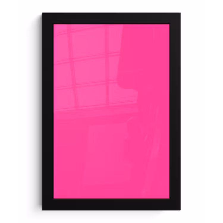 Electric - Magenta - Roze fotolijst zwart zonder passe partout klein 224 -3d