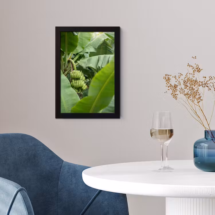 Eten - Bananen - Plantage - Groen fotolijst zwart zonder passe partout klein -sfeer4