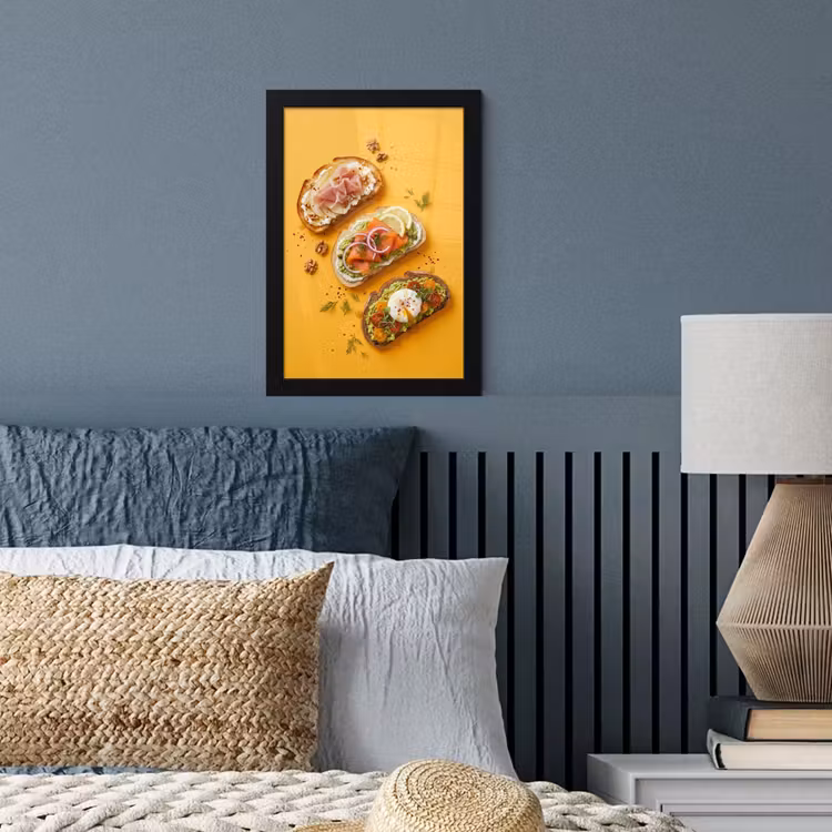 Eten - Brood - Ontbijt - Modern - Kleurrijk fotolijst zwart zonder passe partout klein -sfeer3