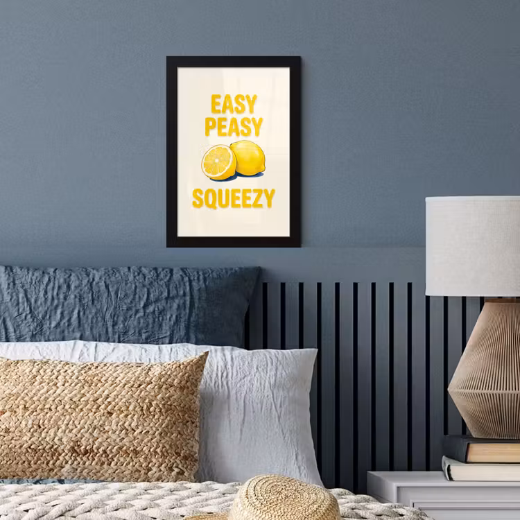 Eten - Citroenen - Keuken - Illustratie - Geel fotolijst zwart zonder passe partout klein -sfeer3