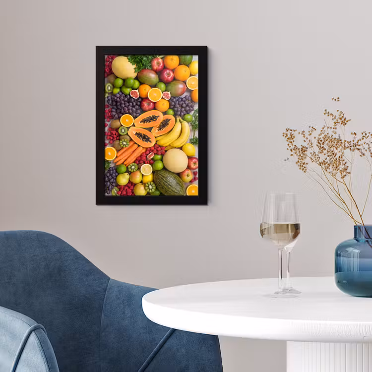Eten - Fruit - Groenten - Vers - Kleurrijk fotolijst zwart zonder passe partout klein -sfeer4