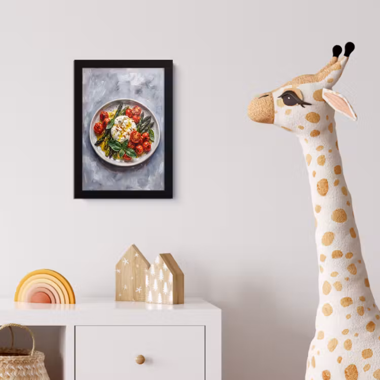 Eten - Groenten - Kaas - Modern - Vers fotolijst zwart zonder passe partout klein -usfeer4_kinderkamer