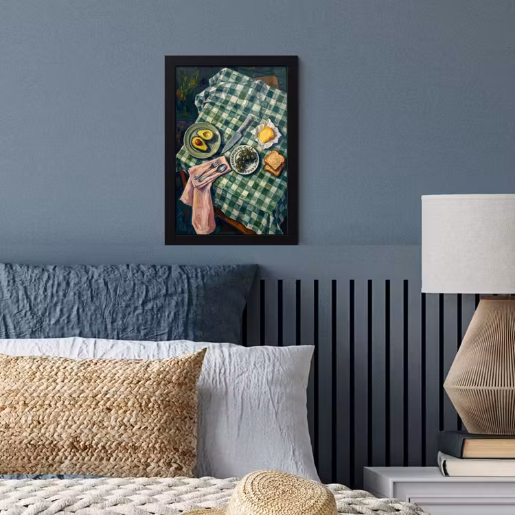 Eten - Ontbijt - Tafel - Modern - Groen fotolijst zwart zonder passe partout klein -sfeer3