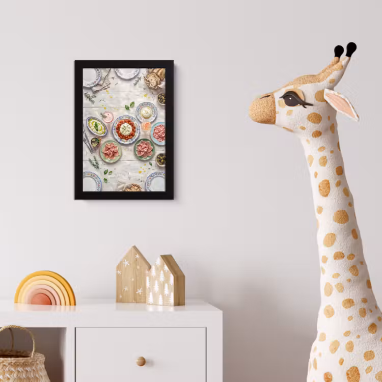 Eten - Tafel - Divers - Modern fotolijst zwart zonder passe partout klein -usfeer4_kinderkamer