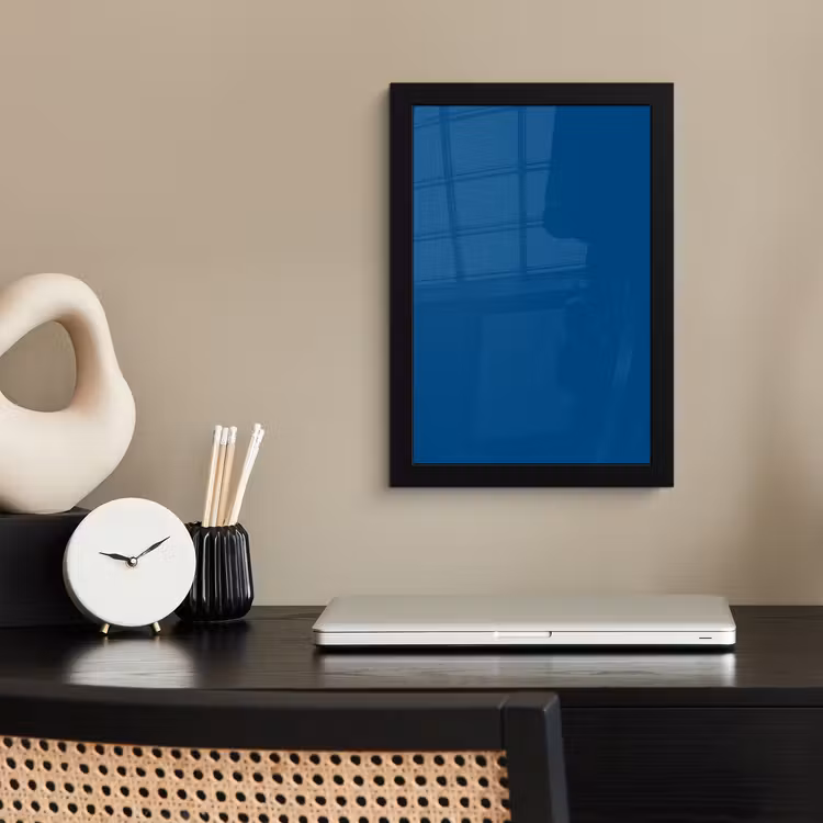 Free - Groove - Blauw fotolijst zwart zonder passe partout klein 224 -sfeer1