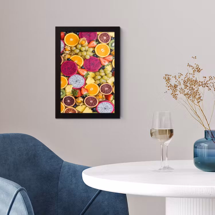 Fruit - Assortiment - Kleurrijk - Gezondheid fotolijst zwart zonder passe partout klein -sfeer4