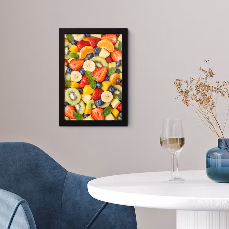 Fruit - Plakjes - Eten - Kleurrijk fotolijst zwart zonder passe partout klein -sfeer4