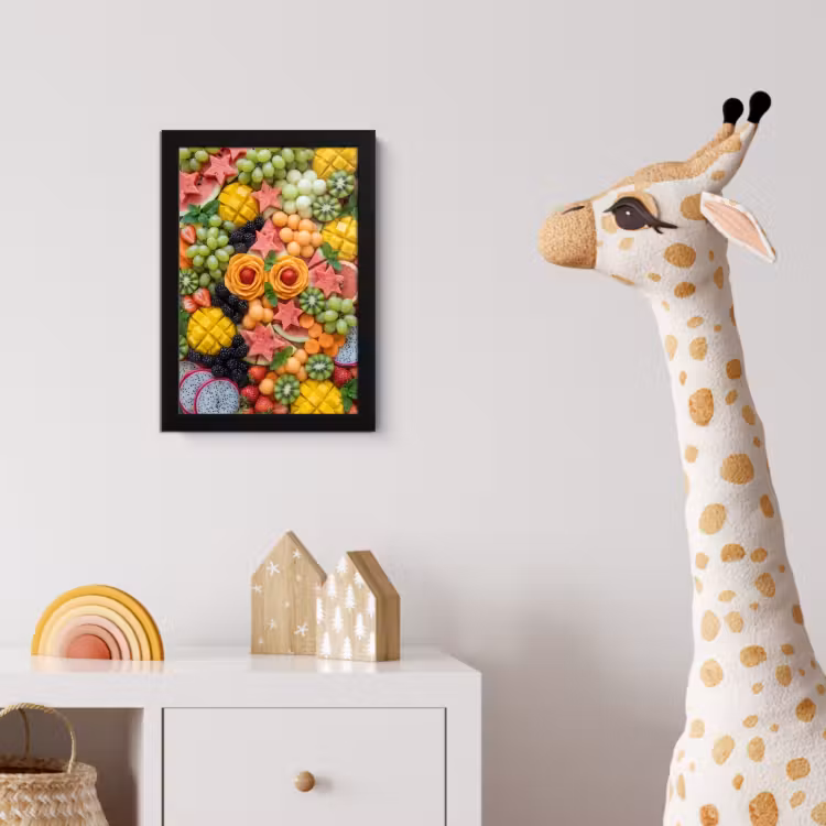 Fruit - Variatie - Kleurrijk - Vers - Eten fotolijst zwart zonder passe partout klein -usfeer4_kinderkamer