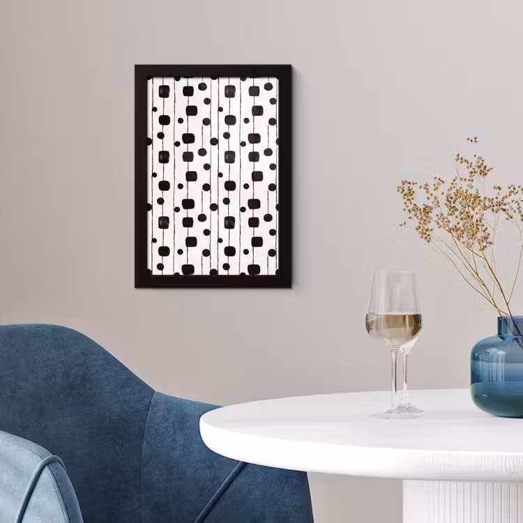 Grafisch - Modern - Zwart fotolijst zwart zonder passe partout klein 224 -sfeer4