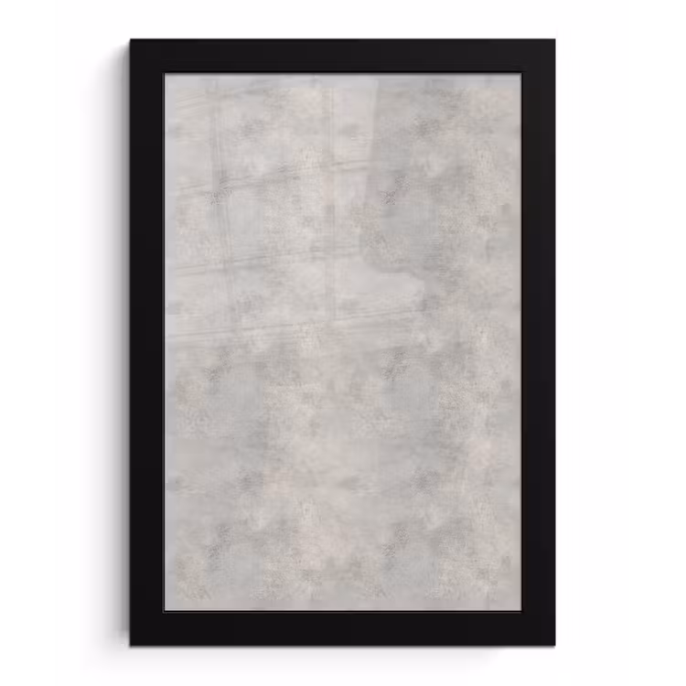 Grijs - Beton - Industrieel fotolijst zwart zonder passe partout klein 224 -3d