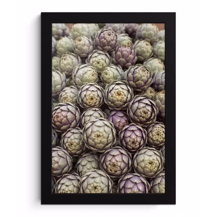 Poster met lijst - Groenten - Vers - Eten - Groenten - Vers - Eten fotolijst zwart zonder passe partout klein