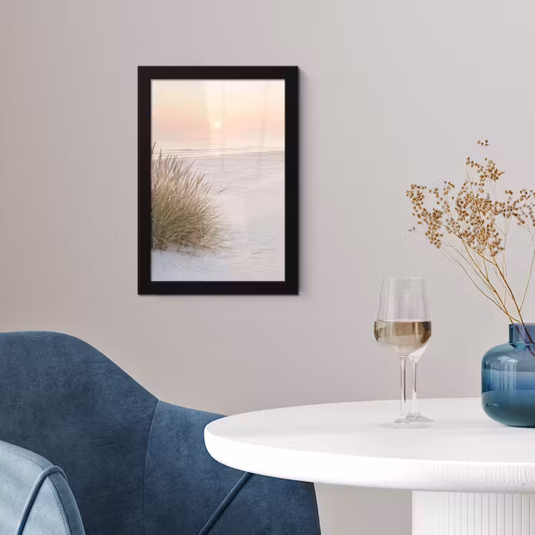 Horizon - Duinlandschap - Zand fotolijst zwart zonder passe partout klein -sfeer4