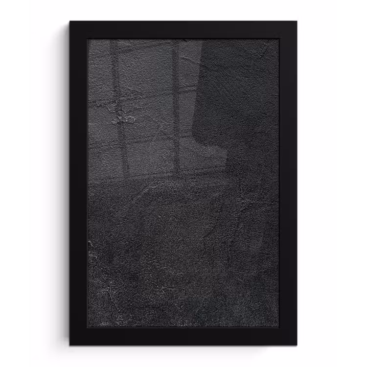 Industrieel - Beton - Grijs - Vintage - Rustiek fotolijst zwart zonder passe partout klein -3d